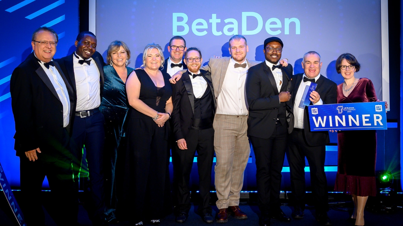 BetaDen wins 'Best Technology Accelerator' award at the UK Business Tech Awards 2022